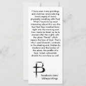 Carte signets de valeur "Israël" (Dos)