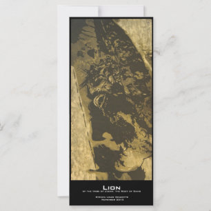Carte signets de valeur "Lion"