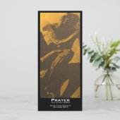 Carte signets de valeur "prière" (Debout devant)