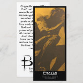 Carte signets de valeur "prière" (Devant / Derrière)