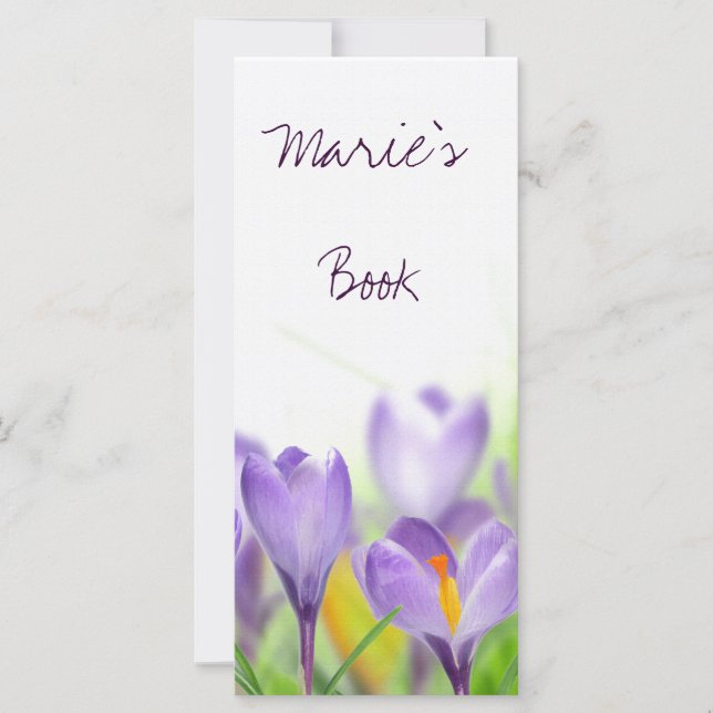 Carte signets floraux (Devant)