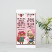 Carte Signets pour enfants avec des versets bibliques d' (Debout devant)