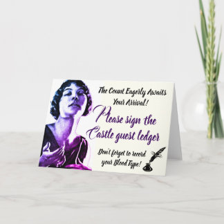 Carte Signez notre registre d'invité