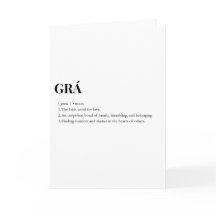 Signification de l'amour Grá en irlandais moderne
