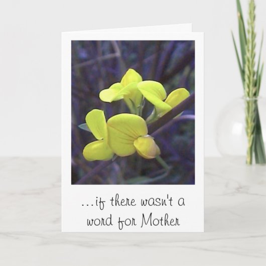 Carte … s'il n'y avait pas un mot pour la mère (Devant)