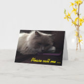 Carte S'il vous plaît appelez-moi ... Tu me manques ! (Fleur jaune)