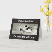 CARTE S'IL VOUS PLAÎT N'ALLEZ PAS=OU PRENEZ-MOI AVEC VOU (Fleur jaune)