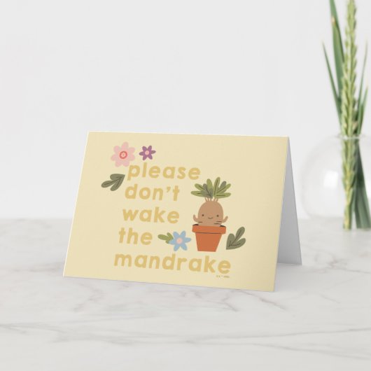 Carte S'il vous plaît ne réveillez pas le Mandrake (Devant)
