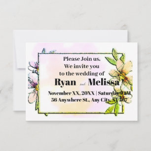 Carte S'il vous plaît, Rejoignez-nous, Nous vous invitat