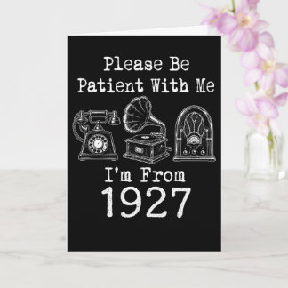 Carte S'il Vous Plaît Soyez Patient Je Suis De 1927 Anni