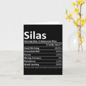 Carte Silas Nutrition Funny Birthday D Name G  (Fleur jaune)