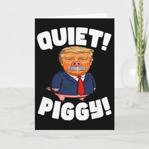 Carte Silence ! Cochon ! - Cochon Trump 
