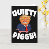Carte Silence ! Cochon ! - Cochon Trump (Fleur jaune)