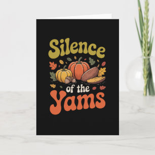 Carte Silence des ignames drôle de jeu de mots de Thanks