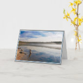 Carte Silence : Étang de Walden--converser avec l'âme (Fleur jaune)