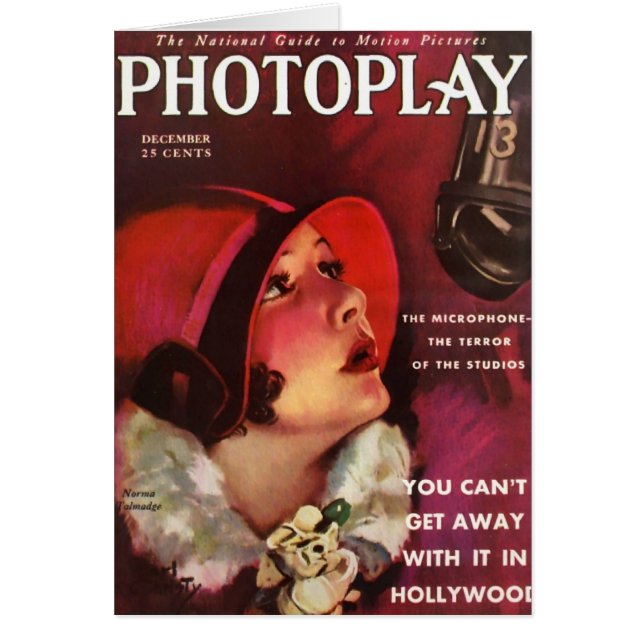 Carte silencieuse d'actrice d'écran de Norma (Devant)