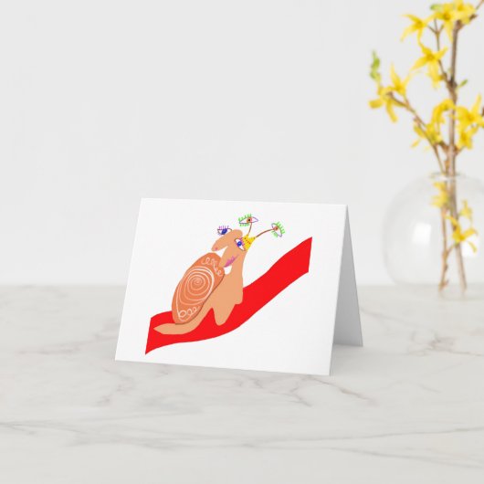 Carte 🐌 Silencieux (Fleur jaune)