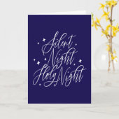 Carte Silent Night Holy Night Holiday Christmas Card (Fleur jaune)