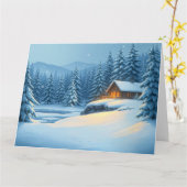 Carte Silent Snow  (Fleur jaune)