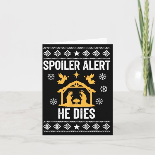 Carte Siler Alert He Dies Funny Christian (Devant)