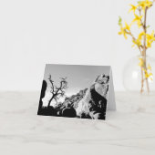 Carte Silhouette (Fleur jaune)