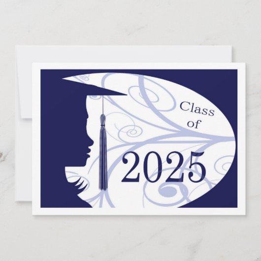 Carte Silhouette 2025 bleu et blanc (Devant)
