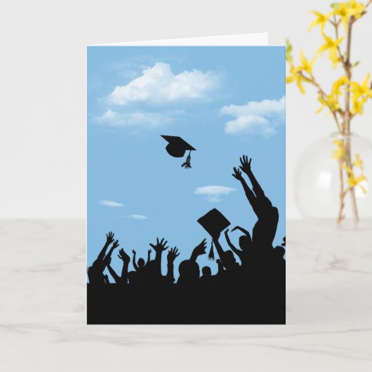 Carte Silhouette avec ciel (Fleur jaune)