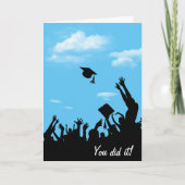 Carte Silhouette avec ciel (Devant)