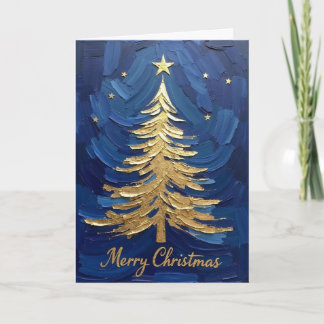 Carte silhouette d'arbre de Noël minimaliste