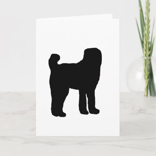 Carte silhouette de berger afghan (Devant)