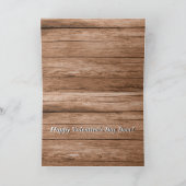 Carte Silhouette de cerf rustique pour la Saint-Valentin (Intérieur)