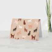 Carte Silhouette de chat (Dos)