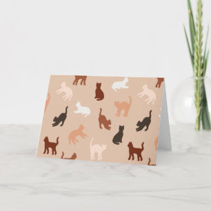 Carte Silhouette de chat