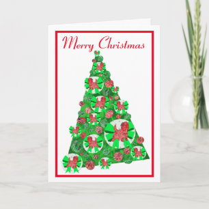 Carte Silhouette de chien Cairn Terrier Joyeux Noël