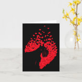 Carte Silhouette de chien schnauzer avec la Saint-Valent (Fleur jaune)