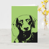Carte Silhouette de Doxie de st patrick - Winston (Fleur jaune)