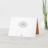 Carte silhouette de goéland au coucher du soleil (Dos)