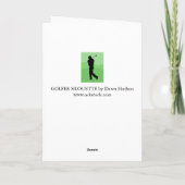 Carte Silhouette de Golfer (Dos)