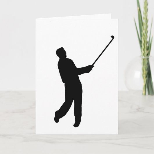 Carte Silhouette de Golfer (Devant)