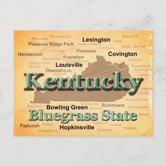 Carte Silhouette de la Fierté d'État du Kentucky v (Devant)