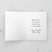 Carte Silhouette de mère et d'enfant de jour de mères (Intérieur)