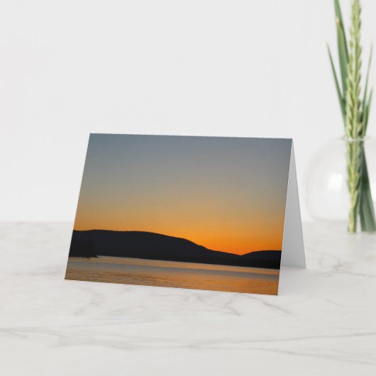 Carte Silhouette de montagne (Devant)