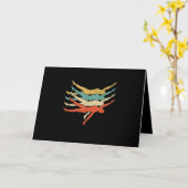 Carte Silhouette de natation 60s les années 70 Cadeaux É (Fleur jaune)