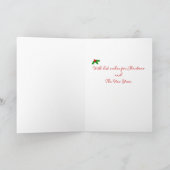 Carte Silhouette de Noël du Labrador jaune (Intérieur)