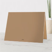 Carte Silhouette du coucher de soleil de bison de buffle (Dos)