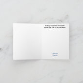 Carte silhouette du dos de Père Noël avec l'étoile (Intérieur)