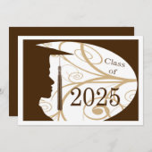 Carte Silhouette homme blanc et Brown 2025 (Devant / Derrière)