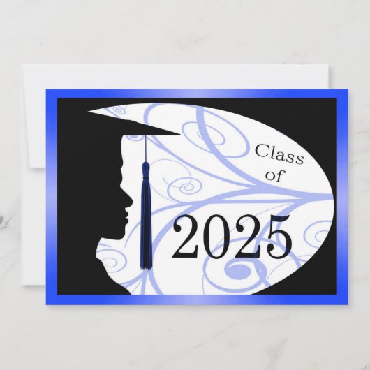Carte Silhouette homme bleu et noir 2025 (Devant)