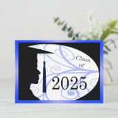 Carte Silhouette homme bleu et noir 2025 (Debout devant)