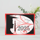 Carte Silhouette homme rouge et noir 2025 (Debout devant)